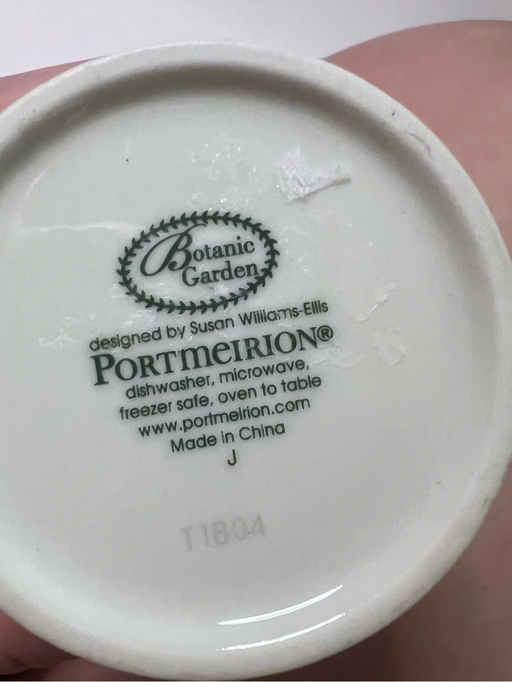 Portmeirion Botanical Herb Porcelain Spice Jars in White and Green